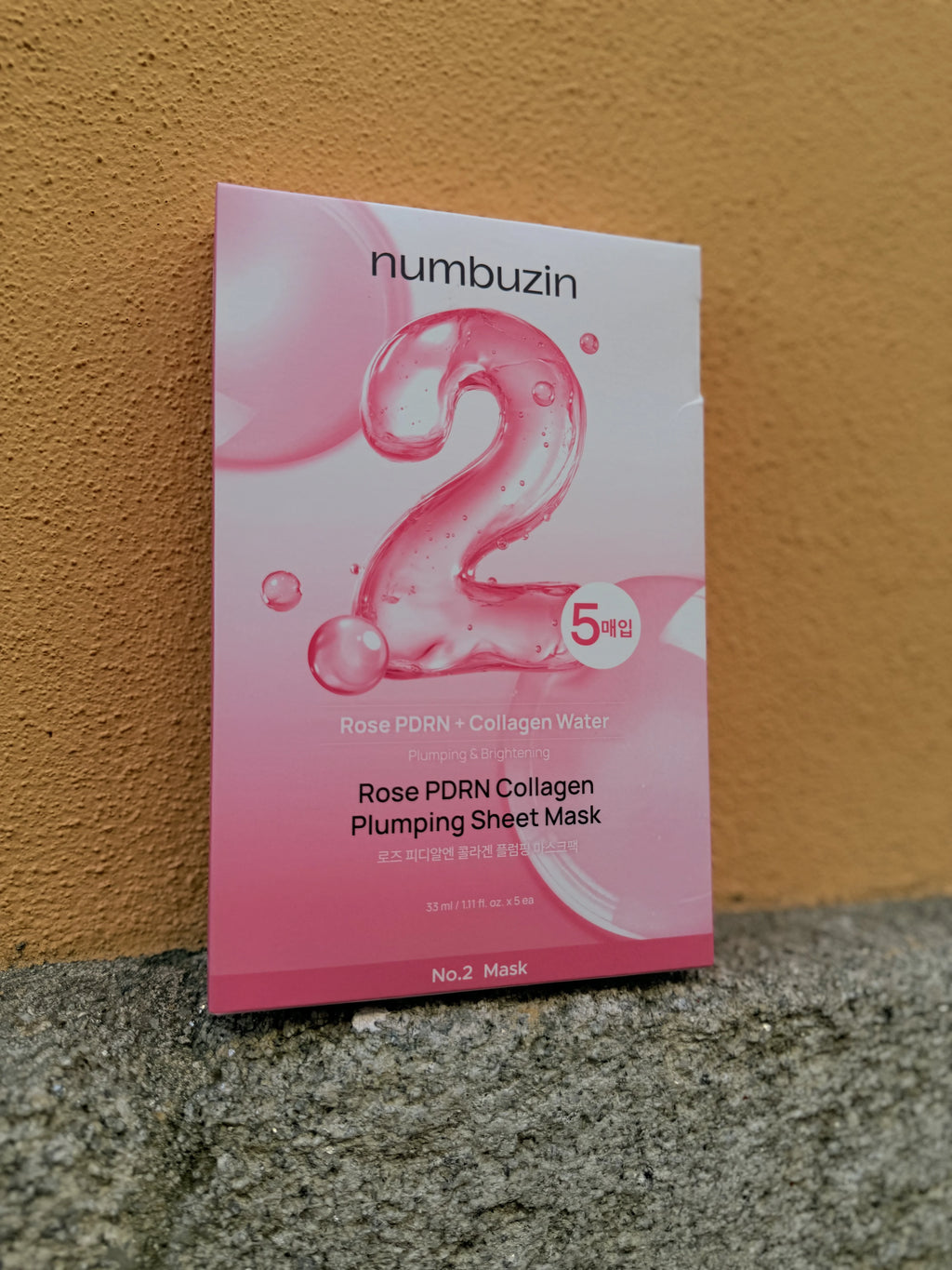 Numbuzin | No.2 Rose PDRN Collagen Plumping Sheet Mask