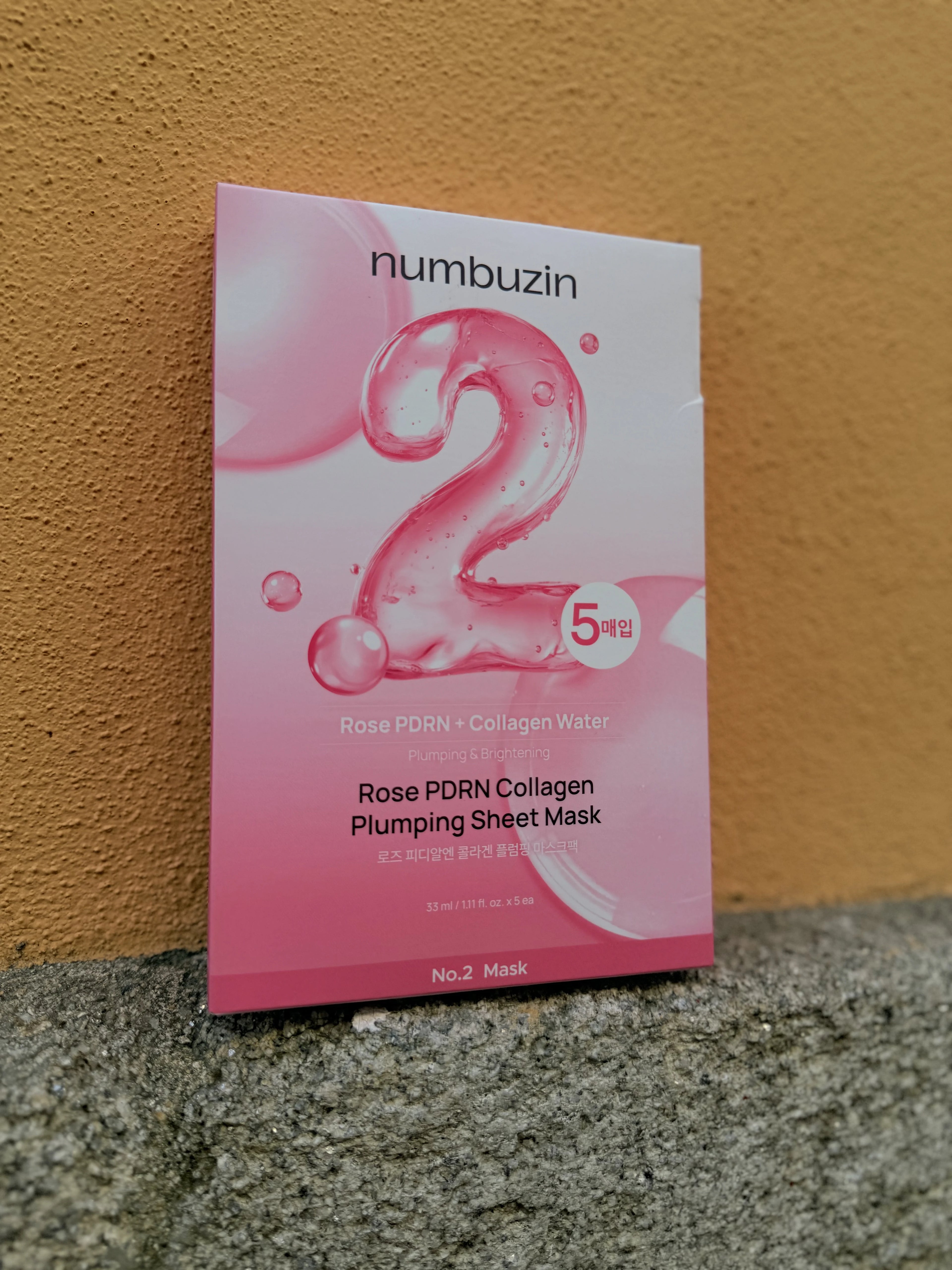 Numbuzin | No.2 Rose PDRN Collagen Plumping Sheet Mask